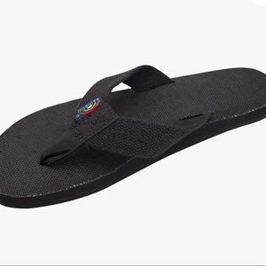 Rainbow flip flops